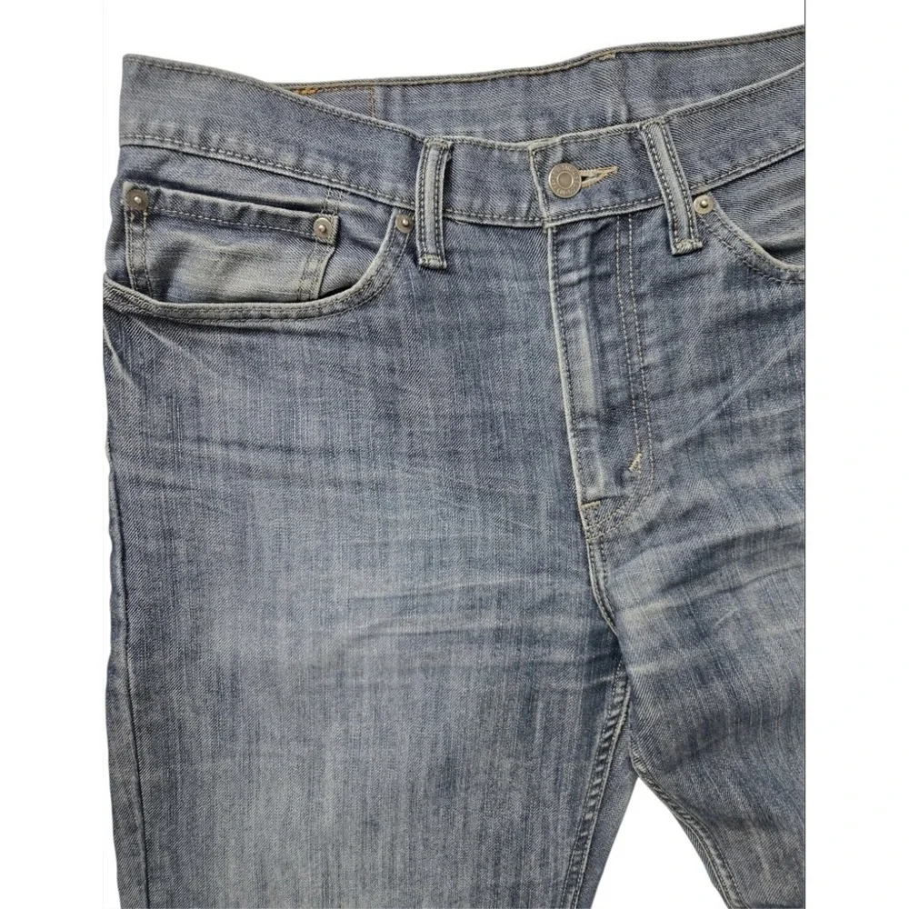 Levi's 514 Straight Fit Jeans Men's 34x34 Blue Denim Medium‎ Wash Actual 35x32